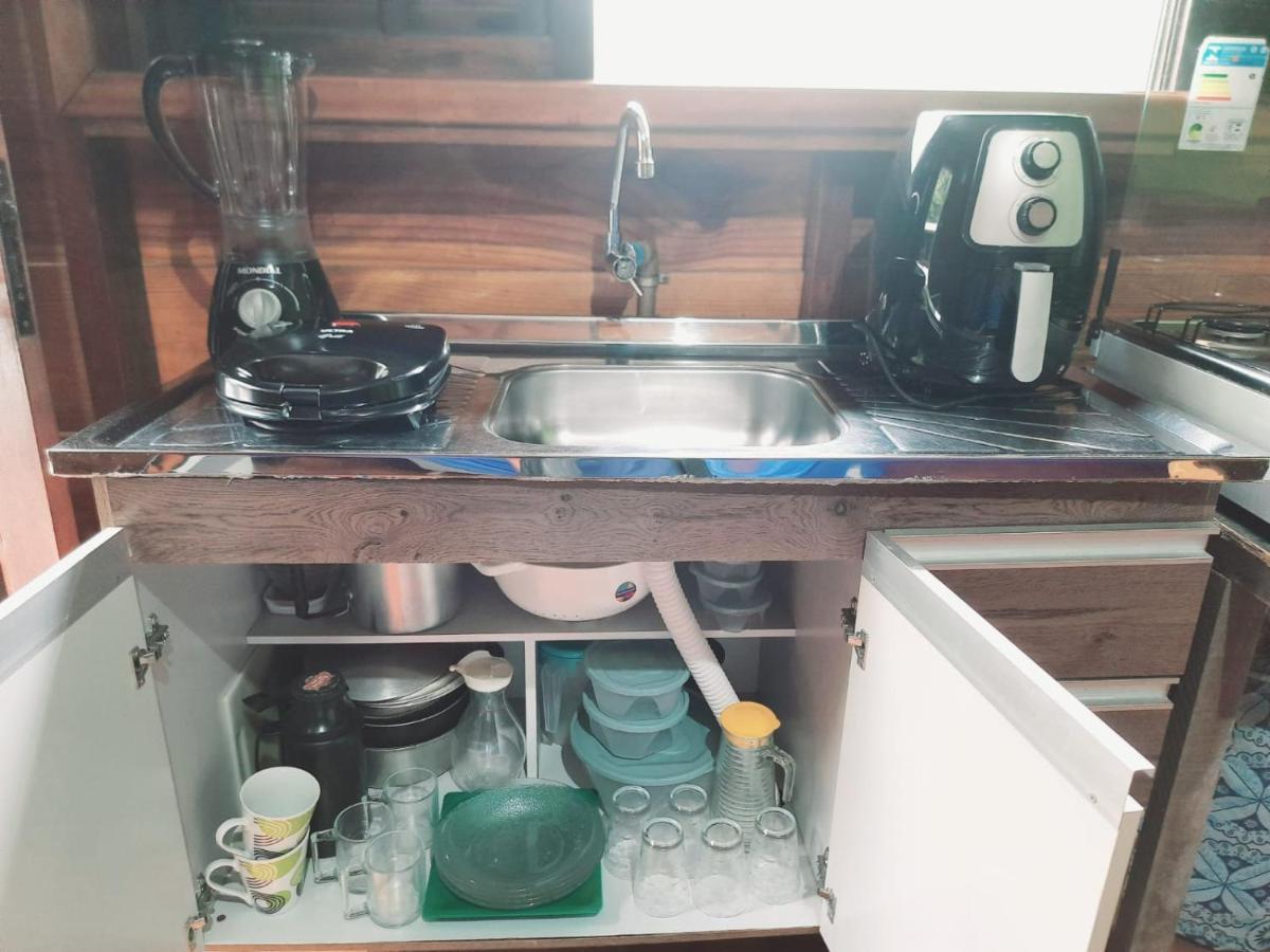 827 Chale Pe Na Areia, Completo Na Praia Do Estaleiro Em Ubatuba - 1 Dormitorio, 1 Banheiro, 1 Vaga De Garagem מראה חיצוני תמונה