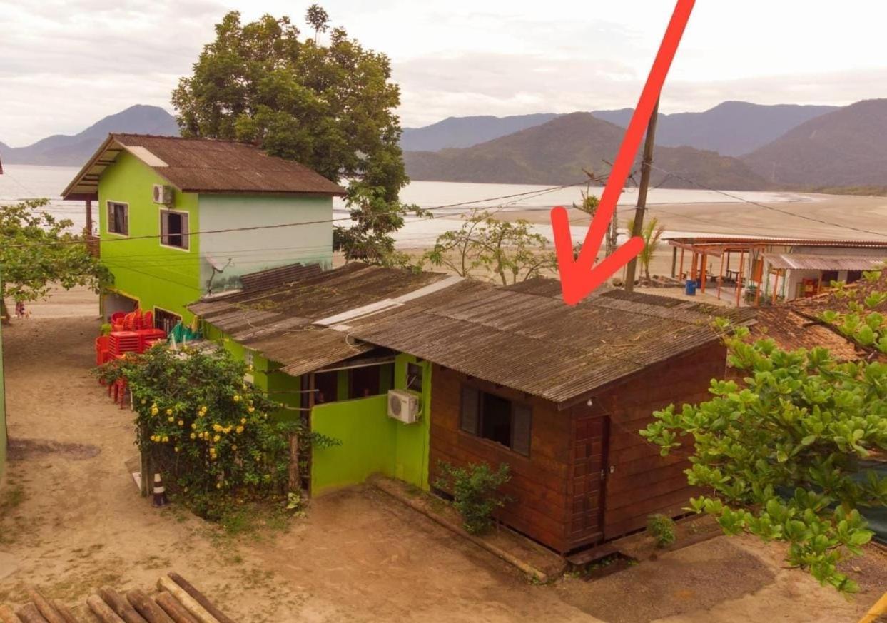 827 Chale Pe Na Areia, Completo Na Praia Do Estaleiro Em Ubatuba - 1 Dormitorio, 1 Banheiro, 1 Vaga De Garagem מראה חיצוני תמונה