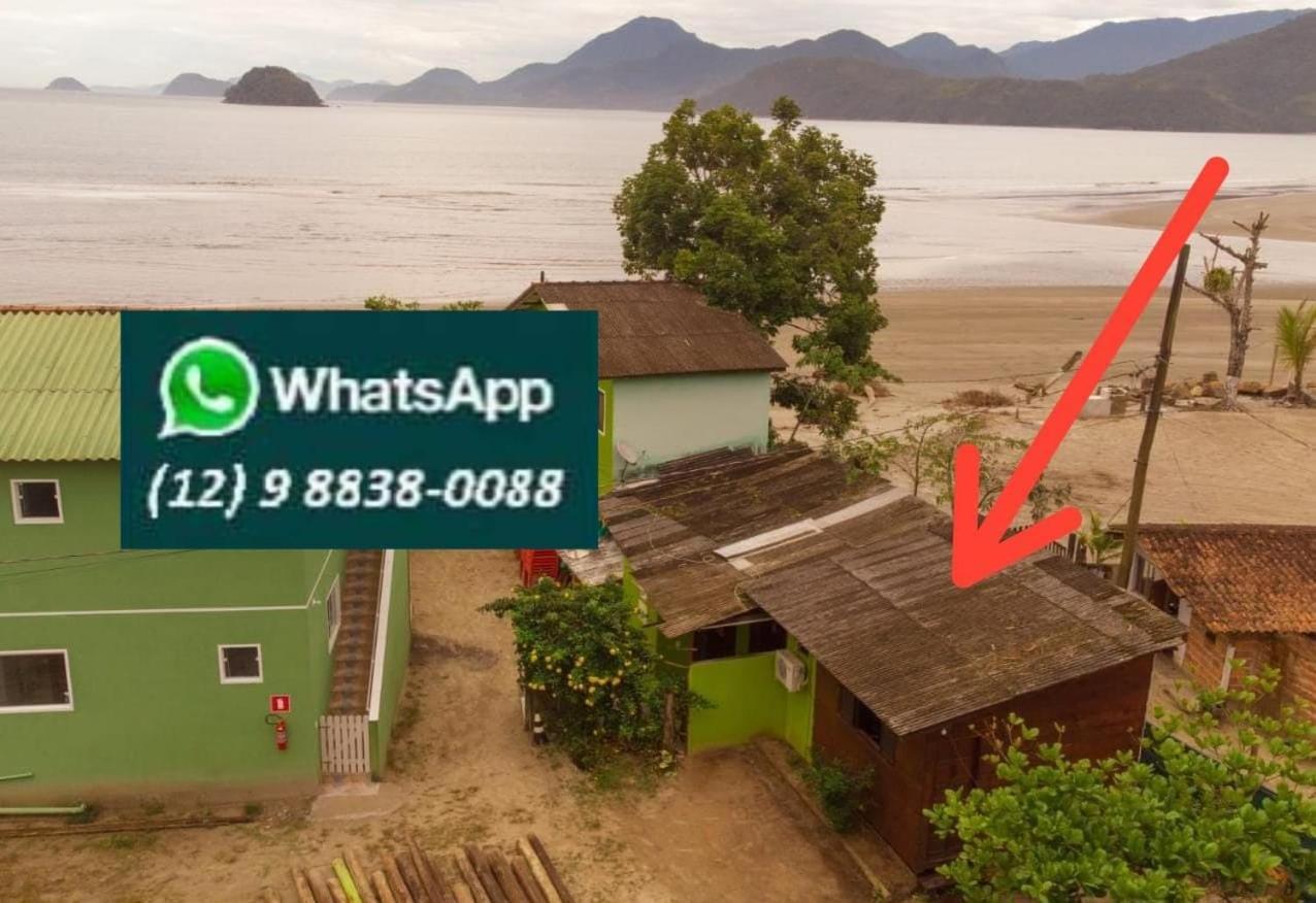 827 Chale Pe Na Areia, Completo Na Praia Do Estaleiro Em Ubatuba - 1 Dormitorio, 1 Banheiro, 1 Vaga De Garagem מראה חיצוני תמונה